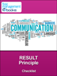 RESULT Communication Principle Checklist