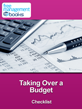 Taking Over a Budget Checklist