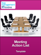 Meeting Action List